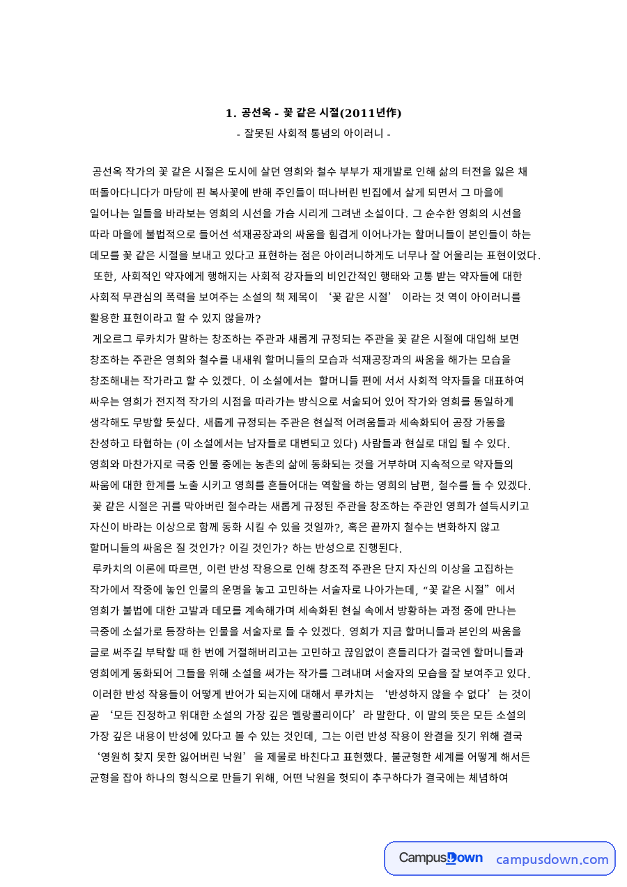 잘못된 사회적 통념의 아이러니 핵심 개념과 주요 내용 정리 자료의 첫 페이지 미리보기