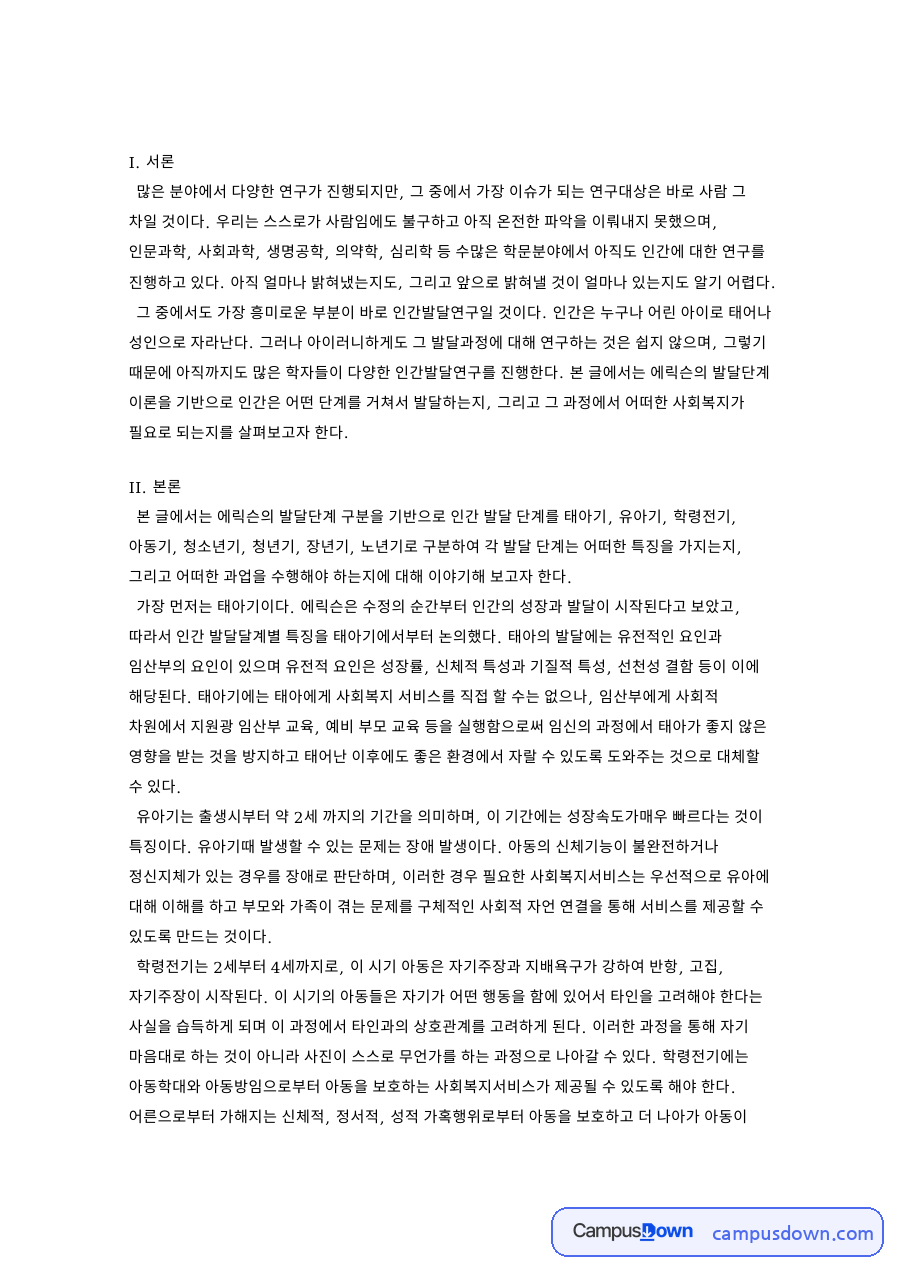 청소년기와 청년기, 시기 관련 핵심 내용 요약 정리 자료의 첫 페이지 미리보기