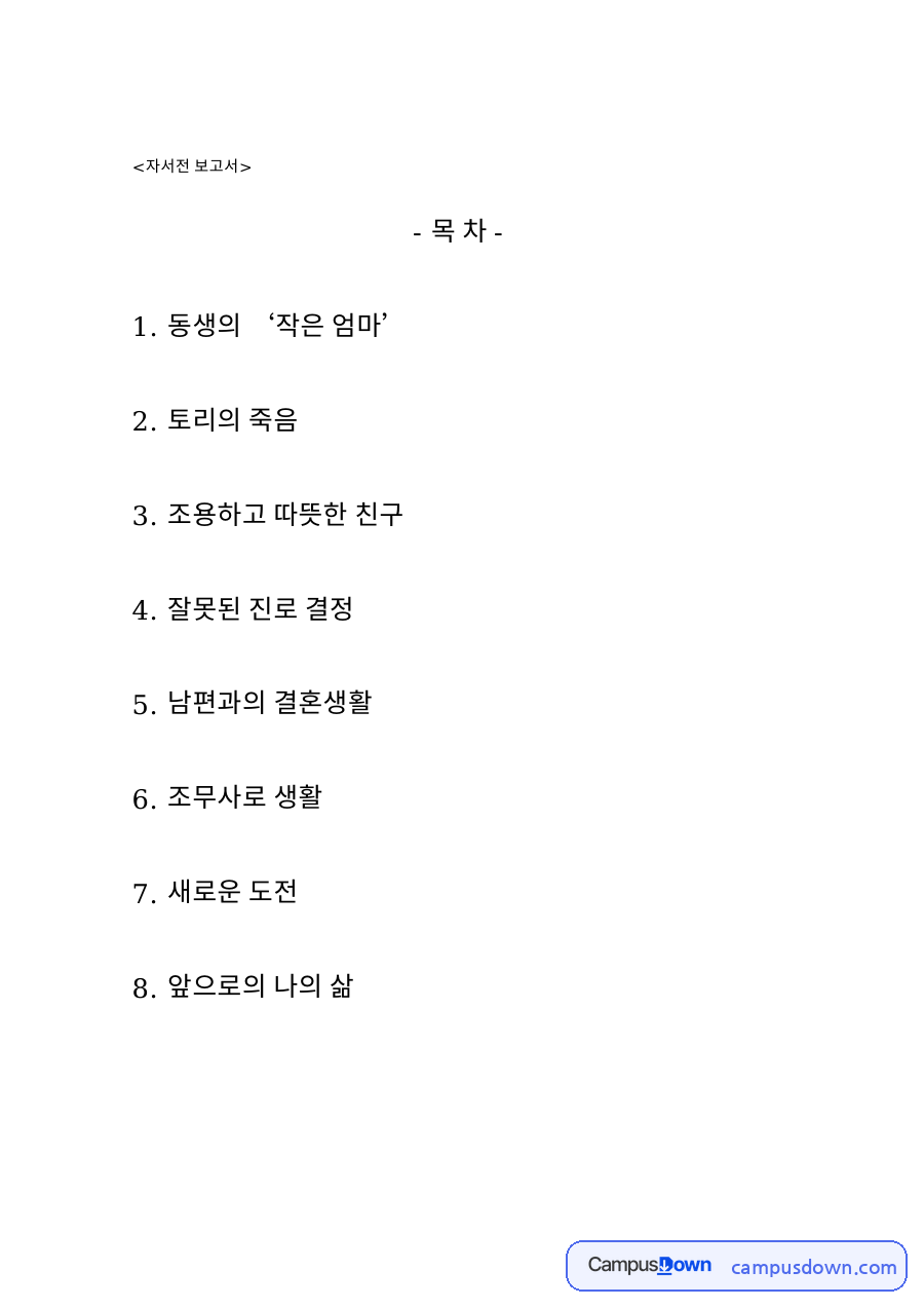동생과 남편, 엄마 관련 핵심 내용 요약 정리 자료의 첫 페이지 미리보기