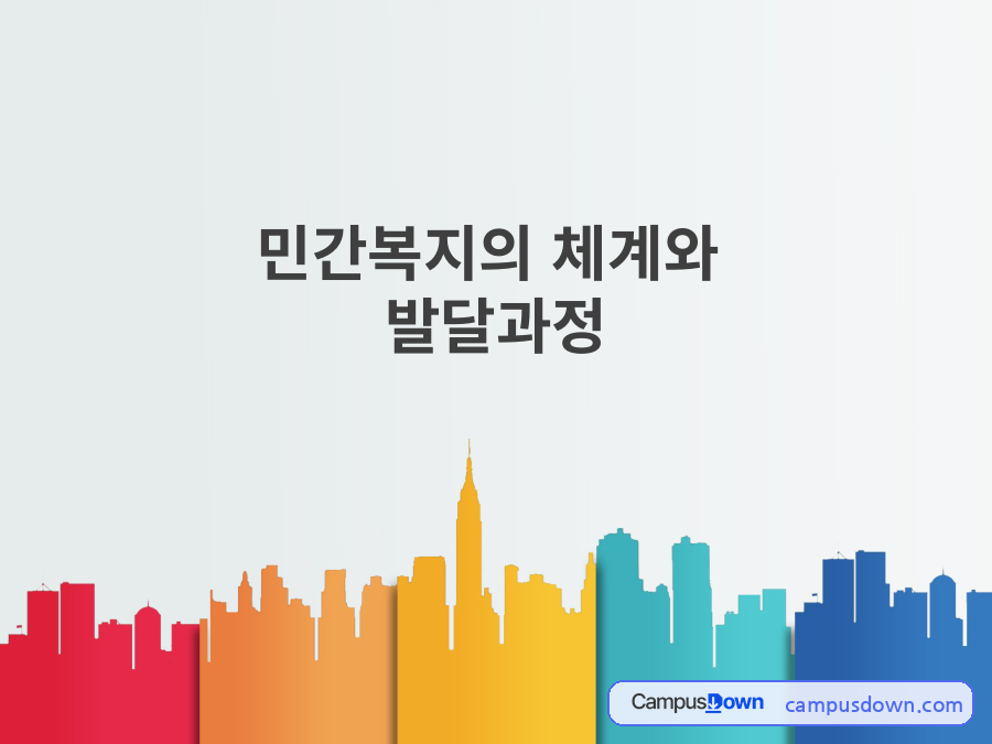 민간복지의 체계와 발달과정 자료의 첫 페이지 미리보기