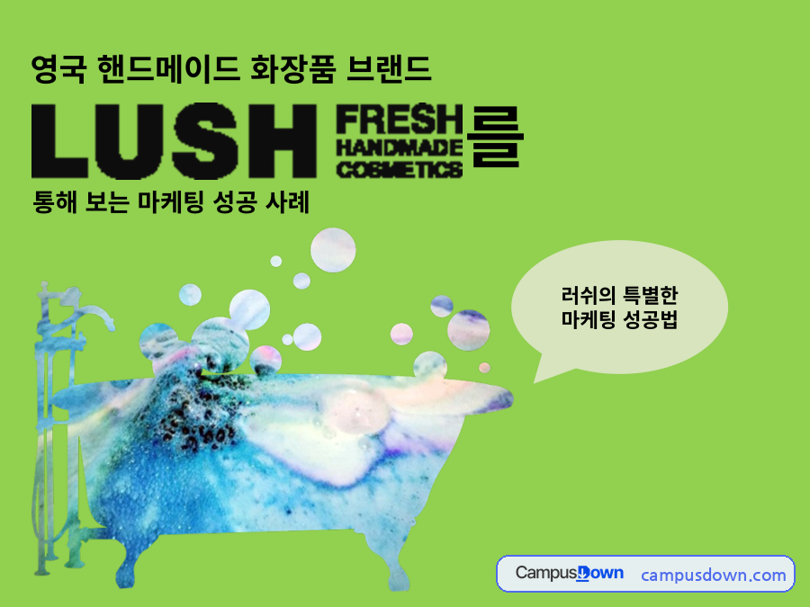 러쉬(LUSH) 마케팅 성공사례 – STP와 4P 자료의 첫 페이지 미리보기
