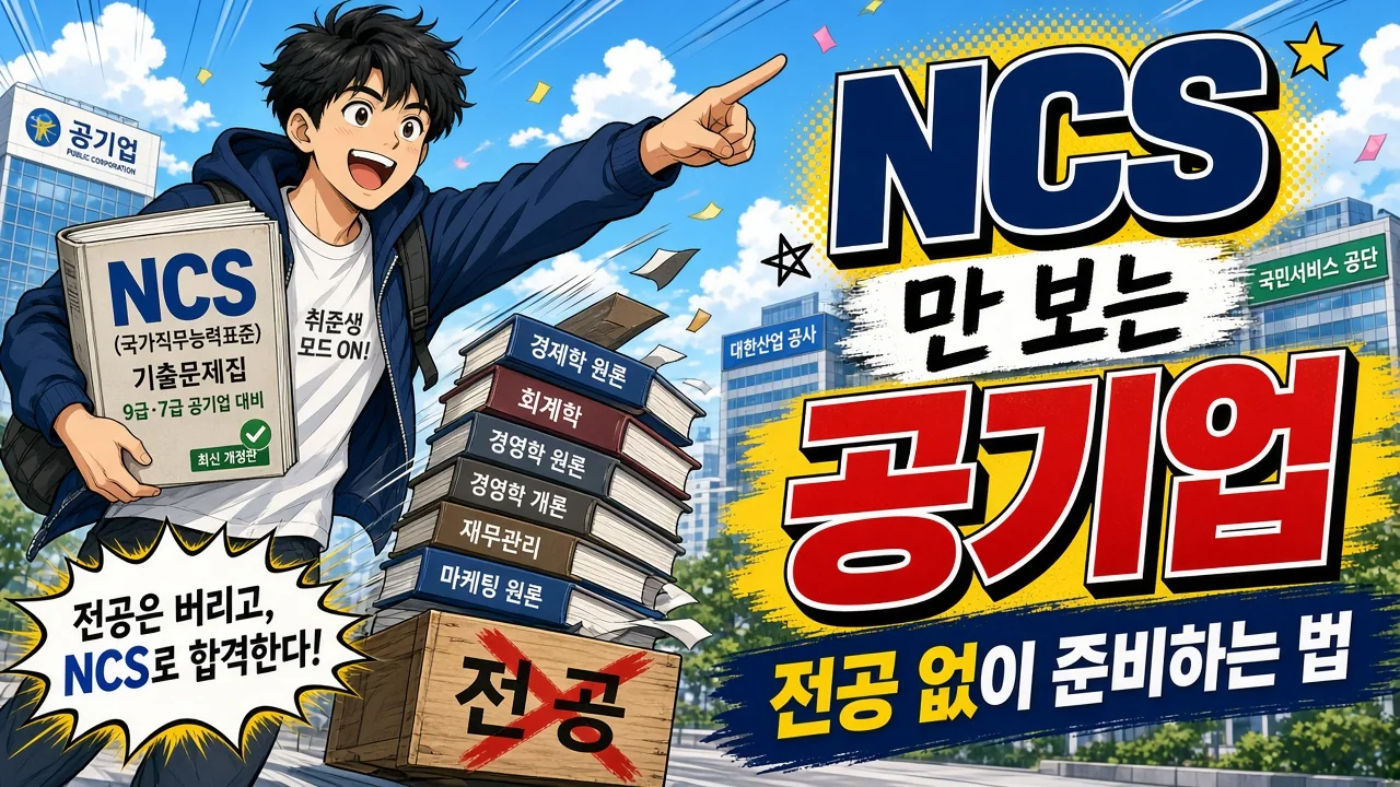 NCS만 보는 공기업, 전공 없이 준비하는 법 (찾는 법·공부 순서·8주 플랜)