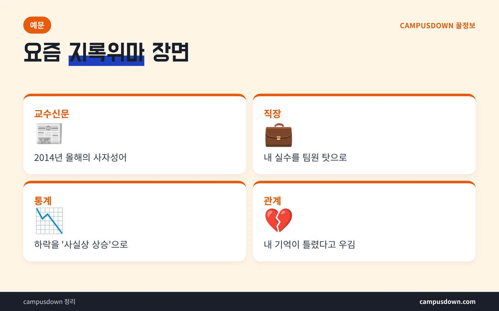 지록위마 예문 상황별 정리