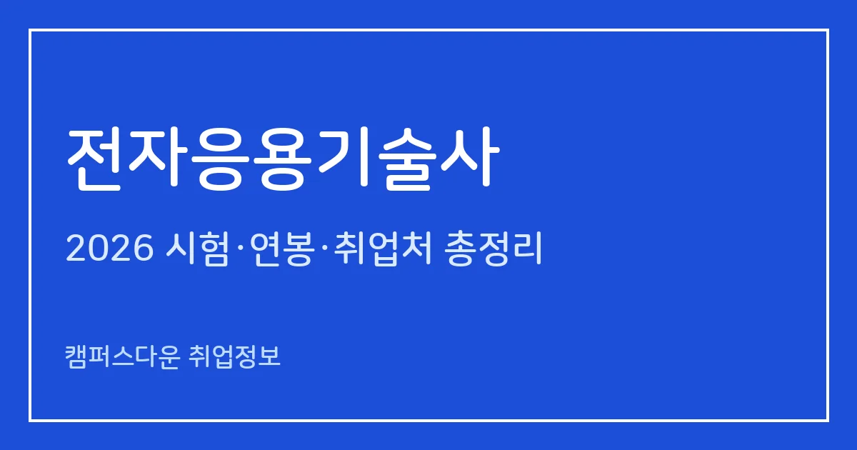 전자응용기술사 2026 총정리: 필기 논술 400분·면접, 응시료 67,800원·87,100원, 2025 합격률 필기 7.1%·면접 50%