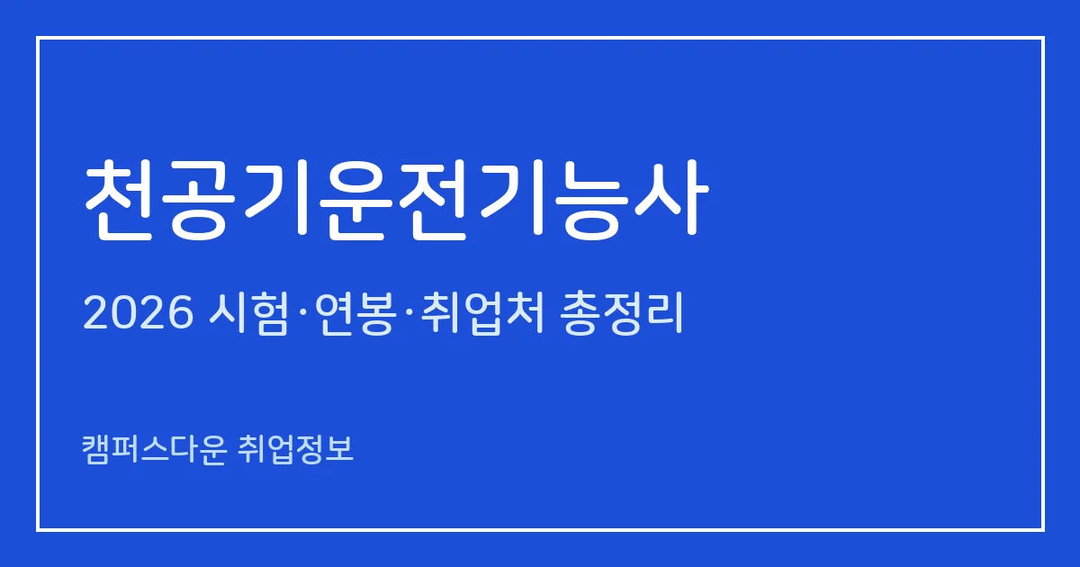 천공기운전기능사 2026 총정리: 필기 60문항·실기 작업형, 응시료 14,500원·42,900원, 합격률 78.5%·54.1%