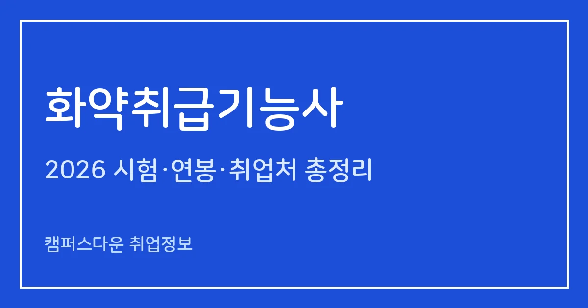 화약취급기능사 2026 총정리: 필기 60문항·실기 복합형, 응시료 14,500원·42,100원, 합격률 50%·73.4%