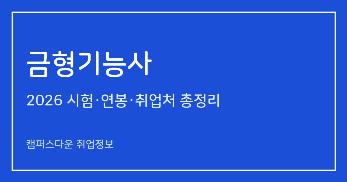 금형기능사 2026 총정리: 필기 60문항·실기 작업형 4시간, 응시료 14,500원·50,200원, 합격률 19.3%·86.9%
